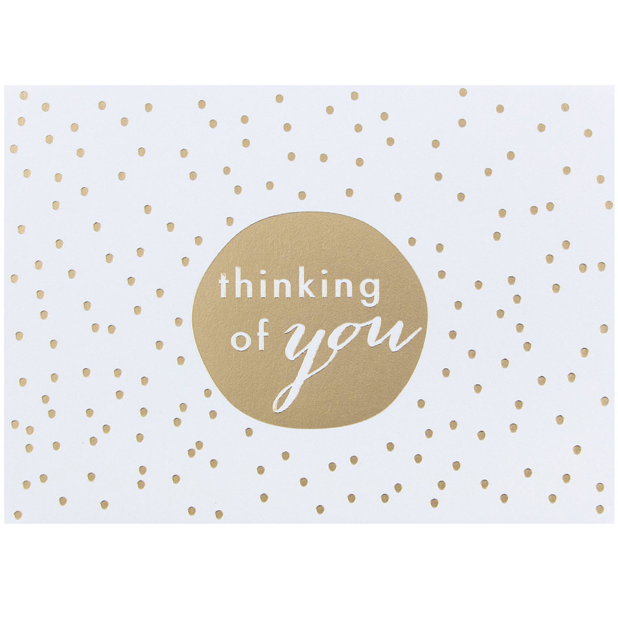 JAM Paper A1 White & Gold Dots Blank Greeting Cards & Envelopes, 10ct.